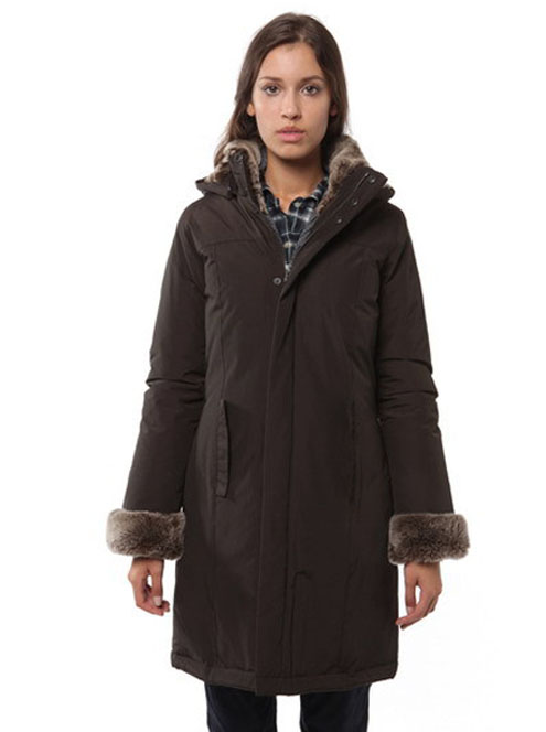 Woolrich Luxury Boulder Coat WS COFFEE